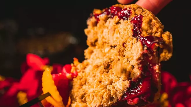 Detroit City Distillery’s Michigan 4-Berry Pie cocktail is made from Achatz Handmade Pie Company pie filling.