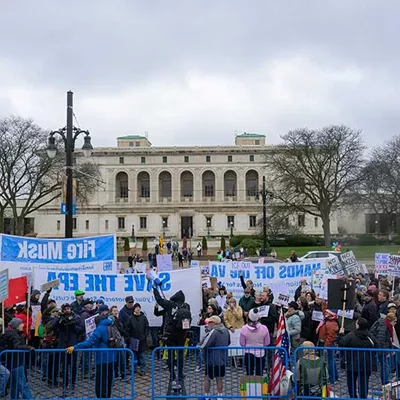 Image: Thousands protest Trump in Detroit as part of nationwide ‘Hands Off!’ rallies [PHOTOS]