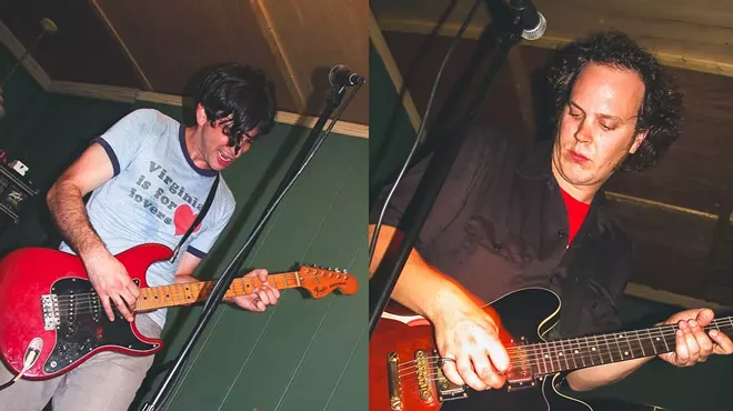 Guitarist Mike Walker (right), the last remaining member of Bogue, decided to release the band’s unfinished 2002 recordings. Fellow band member Dan Maister died by suicide in 2005.