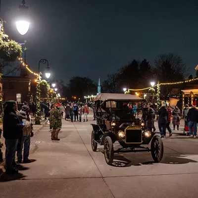 Holiday Nights at Greenfield Village Now in its 20th year, the old-timey streets of Dearborn’s Greenfield Village history attraction celebrate the holiday season with carolers, roasting chestnuts, bonfires, fireworks, Model T rides, and other festive traditions. From Dec. 5-28 at Greenfield Village; 20900 Oakwood Blvd., Dearborn; thehenryford.org. Tickets are $30.50-$42.